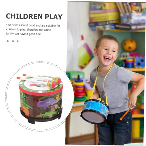 Beaupretty Bunte Kindertrommel Percussion Instrument Schlagzeug mit Schlägeln Rhythmisches Lernspielzeug Fördert Motorik und Koordination für Mädchen und Jungen Beaupretty Bunte Kindertrommel Percussion Instrument Schlagzeug mit Schlägeln Rhythmisches Lernspielzeug Fördert Motorik und Koordination für Mädchen und Jungen von Beaupretty