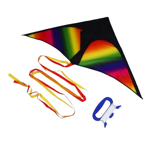 Beaupretty Bunter Drachen Dreieck Form Leicht Fliegender Langschwanz Flugdrachen Für Outdoor Spiele Jungen Mädchen Strand Park Spaß Beaupretty Bunter Drachen Dreieck Form Leicht Fliegender Langschwanz Flugdrachen Für Outdoor Spiele Jungen Mädchen Strand Park Spaß von Beaupretty