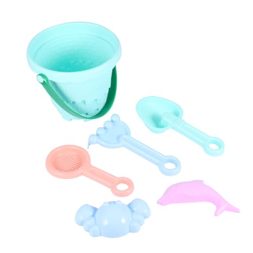 Beaupretty Bunter Sandspielzeug Eimer für Lustiges Strandspielzeug Set mit Fischformen Sicheres Plastikspielzeug für Jungen und Mädchen Strandzubehör für Fröhliche Strandtage Zufällige Farbe von Beaupretty