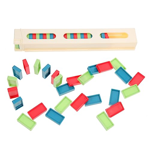 Beaupretty Buntes Kunststoff Domino Set mit und Praktischem Clip Pädagogisches Lernspielzeug für Fördert Kreativität Logisches und Soziales für Jungen und Mädchen Ab Jahren Zufällige Farbe von Beaupretty