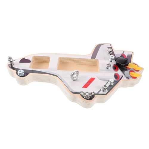 Beaupretty Busy Board Holzspielzeug Raumschiff Montessori Lernspielzeug Feinmotorik Kreativität für Jungen Mädchen Ab Jahren Interaktives Motorik Activity Board von Beaupretty