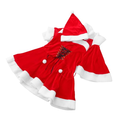 Beaupretty Cape und Hut Elegantes Mrs Claus Outfit für Festliche Auftritte für Weihnachten und Neujahr Cosplay Beaupretty Cape und Hut Elegantes Mrs Claus Outfit für Festliche Auftritte für Weihnachten und Neujahr Cosplay von Beaupretty