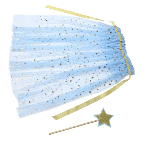 Beaupretty Caped -zauberstab Umhang Verkleide Dich Als Rollenspiel Halloween-kostüm Für Karnevalsumhang Halloween-cosplay-kostüme Halloween-fee-kostüm Himmelblau Gittergewebe Beaupretty Caped -zauberstab Umhang Verkleide Dich Als Rollenspiel Halloween-kostüm Für Karnevalsumhang Halloween-cosplay-kostüme Halloween-fee-kostüm Himmelblau Gittergewebe von Beaupretty