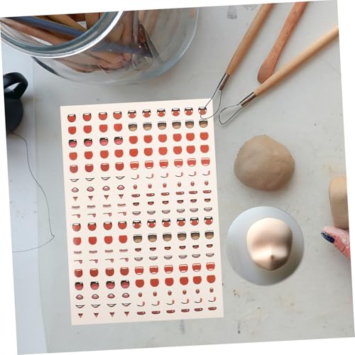 Beaupretty Cartoon Mund Aufkleber Bogen DIY Sticker Bunte Animation Figuren Aufkleber Papier Sicher für Scrapbooking Basteln von Beaupretty