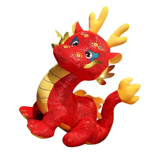Beaupretty Chinesisches Neujahr Drachenplüschpuppe Gefülltes Stofftier Maskottchen Dekoration Geschenk für Zuhause Party Auto Beaupretty Chinesisches Neujahr Drachenplüschpuppe Gefülltes Stofftier Maskottchen Dekoration Geschenk für Zuhause Party Auto von Beaupretty