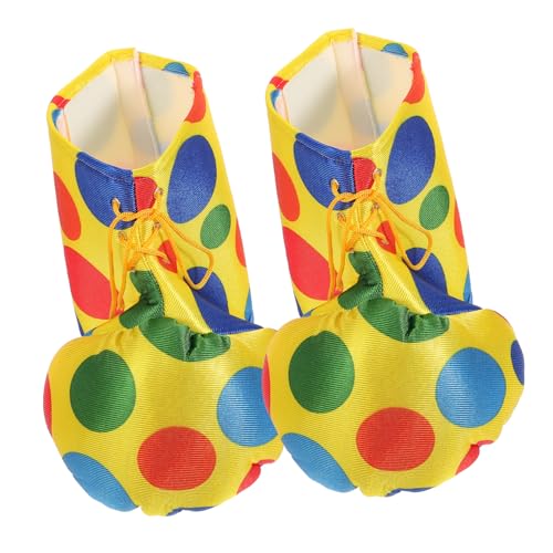 Beaupretty Clown Schuhe Erwachsene Bunt Leichte Cosplay Schuhe für Karneval Halloween Kostüm Party Requisiten Einheitsgröße von Beaupretty