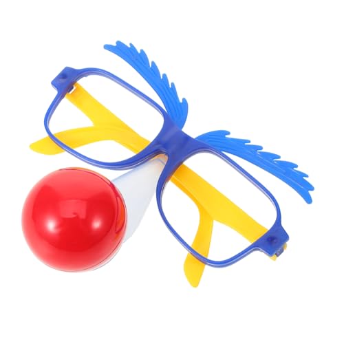 Beaupretty Clownbrille mit Lustiger Nase Kreatives Kostümzubehör für Karneval Halloween Party Requisite für Fotokabinen Familienfeiern von Beaupretty