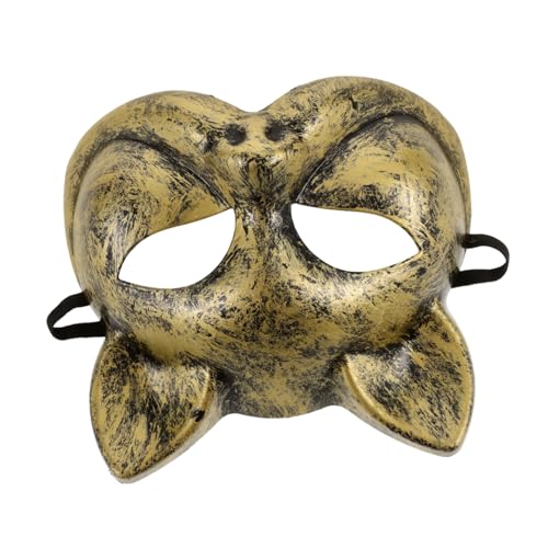 Beaupretty Cosplay Katzenmaske für Halloween Halbe Gesichtsmaske Kreative Tiermaske für Kostümpartys Verspieltes Design für Einzigartige Looks und Aufregende Auftritte von Beaupretty