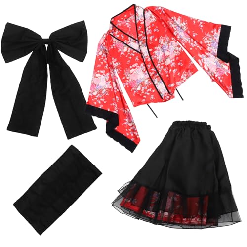 Beaupretty Cosplay Kimono - Für Kimonos Für Frauen Für Damenkleid Kostüme - Japanischer Für Männer Für Mädchen Rot von Beaupretty