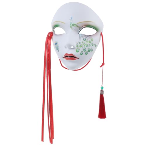 Beaupretty Cosplay Maske Chinesische Stilmaske Quasten Elegante Vollgesichtsmaske für Festivals Partys Halloween und Kostüme Beaupretty Cosplay Maske Chinesische Stilmaske Quasten Elegante Vollgesichtsmaske für Festivals Partys Halloween und Kostüme von Beaupretty