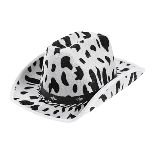 Beaupretty Cowgirl Hut Kuhmuster Western Cowboyhut Damen Herren Party Kostüm Mottoparty Fasching Halloween Zubehör Beaupretty Cowgirl Hut Kuhmuster Western Cowboyhut Damen Herren Party Kostüm Mottoparty Fasching Halloween Zubehör von Beaupretty