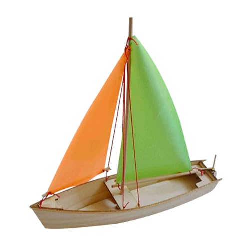 Beaupretty DIY Holz Segelboot Handgefertigtes Holzboot Modell Kinderfreundlich Fördert Kreativität und Feinmotorik Sicheres Material Geschenk Zufällige Farbe Zufällige Farbe von Beaupretty