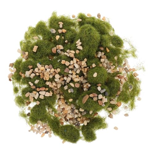 Beaupretty DIY Mikrolandschaft Bastelset mit Kunstrasen und Steinpulver Grasfasern Steine für Sandtisch Pflanzen Deko Terrarium Modellbau und Miniaturlandschaften von Beaupretty