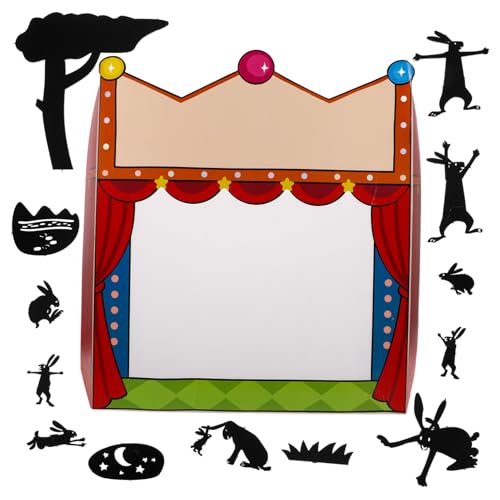 Beaupretty DIY Schattenfiguren mit Bühnenkulisse für Kreatives Bastelset für Karneval und Puppentheater Wissenschaftliches Experimentierspielzeug Geschicklichkeit und Erzählkunst von Beaupretty