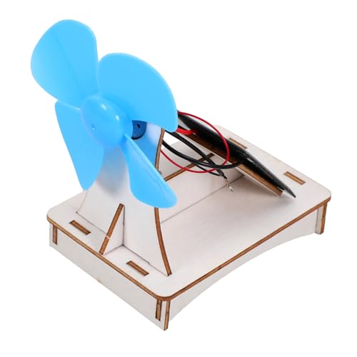 Beaupretty DIY Solar Fan Assembly Kit aus Holz Lernset für Einfache Montage Solarbetriebenes Experimentierspielzeug für Schule und Familie Fördert Kreativität und Wissenschaftsverständnis von Beaupretty