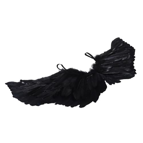 Beaupretty Die Flügel des Teufel Halloween-Fee-Kostüm Flügel Cosplay Bühnenflügel Geburtstagsdekorationsflügel Engel Cosplay Flügel Prop Flügel für Partyflügel Gänsefedern Black Beaupretty Die Flügel des Teufel Halloween-Fee-Kostüm Flügel Cosplay Bühnenflügel Geburtstagsdekorationsflügel Engel Cosplay Flügel Prop Flügel für Partyflügel Gänsefedern Black von Beaupretty