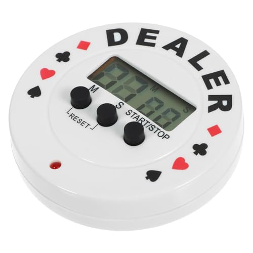 Beaupretty Digitaler Poker Timer mit Countdown Funktion Kreativer Visueller Timer für Pokerspiele für Partys Familien und Clubs Kompakt und Benutzerfreundlich für Faires Spielmanagement von Beaupretty