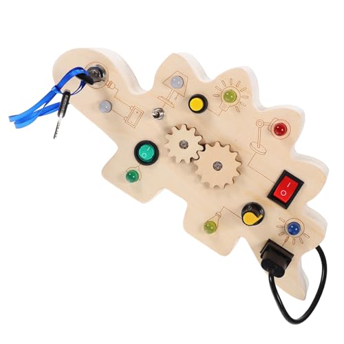 Beaupretty Dinosaurier LED Busy Board für Kleinkinder Sensorisches Lernspielzeug Feinmotorik und Hand Auge Koordination Montessori für Vorschulkinder Beaupretty Dinosaurier LED Busy Board für Kleinkinder Sensorisches Lernspielzeug Feinmotorik und Hand Auge Koordination Montessori für Vorschulkinder von Beaupretty