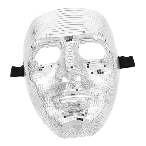 Beaupretty Disco Ball Maske für Männer und Frauen Glitzernde Karnevalsmaske für Partys Halloween Mottopartys Nachtclubs Verstellbare Augenmaske mit Stilvollem Design für Kopfmaß Beaupretty Disco Ball Maske für Männer und Frauen Glitzernde Karnevalsmaske für Partys Halloween Mottopartys Nachtclubs Verstellbare Augenmaske mit Stilvollem Design für Kopfmaß von Beaupretty