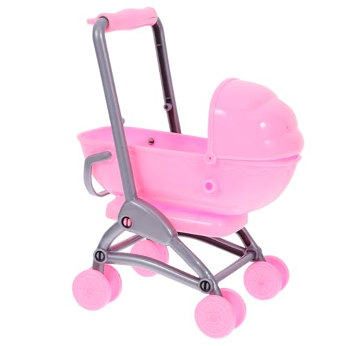 Beaupretty Doll Stroller für Puppenhaus Leichtgewichtige Sichere Puppenwagen Dekoration für Kinderinteraktion und Kreative Rollenspiele als zum Geburtstag oder Weihnachten von Beaupretty