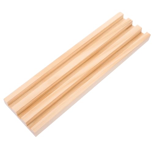 Beaupretty Domino Halter aus Holz Stabiler Domino Aufbewahrungsständer mit Rutschfester Basis Display Rack für Tischspiele Robust und Vielseitig für Steine und Spielkarten von Beaupretty