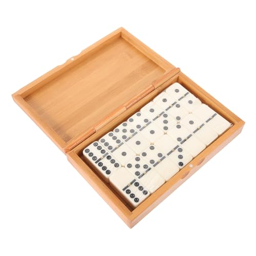 Beaupretty Domino Spielset aus Holz Traditionelle Dominosteine Bauklötze Lernspielzeug für Familie als für Freunde und Interaktives Gesellschaftsspiel von Beaupretty