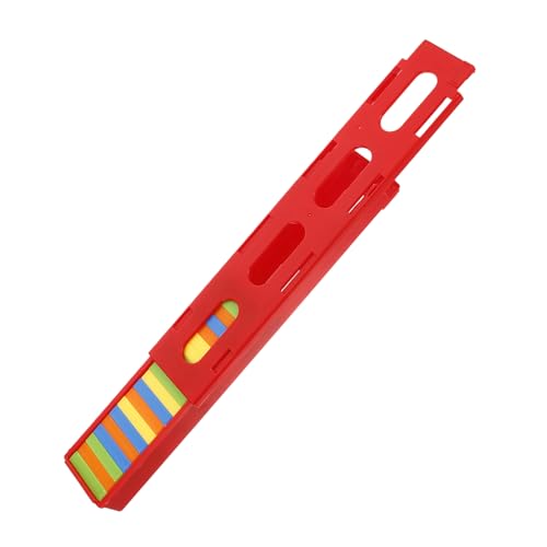Beaupretty Domino Zug Zubehör mit Domino und Brückendeck und Zugsets Kindersicheres Kunststoffmaterial Erweiterbares Spiel für Kreatives Bauen und Kreatives Lernen von Beaupretty