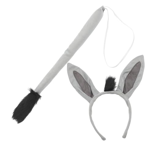 Beaupretty Donkey Kostüm Set Teilig mit Ohren Haarreif und Leichte Tier Kostüm Accessoires für Karneval Cosplay Motto Party Wiederverwendbar Praktische Verkleidung für Erwachsene Beaupretty Donkey Kostüm Set Teilig mit Ohren Haarreif und Leichte Tier Kostüm Accessoires für Karneval Cosplay Motto Party Wiederverwendbar Praktische Verkleidung für Erwachsene von Beaupretty