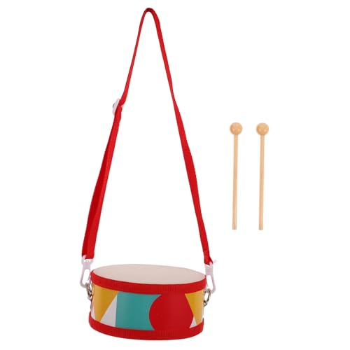 Beaupretty Doppelseitige Kindertrommel Pädagogisches Musikinstrument für Kleinkinder für Rhythmus und Musikförderung Robustes Design Schlägel Perfektes Musikspielzeug für Vorschulkinder von Beaupretty
