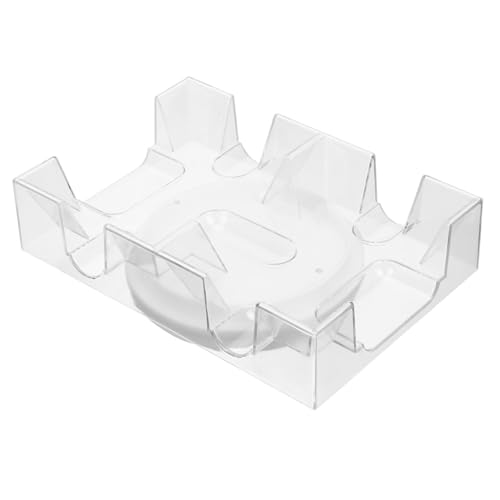 Beaupretty Drehbarer Poker kartenhalter aus Robustem Kunststoff mit Ablage Kartenspielhalter Langlebig Leicht zu Reinigen Praktische Aufbewahrungsbox für Spielkarten als Geschenk für von Beaupretty