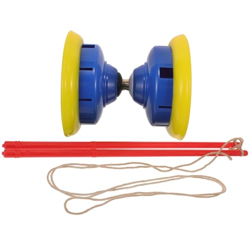 Beaupretty Dreifach Gelagertes Chinesisches Diabolo mit Stoßschutz rutschfest Bruchsicher für Senioren und Profi Jongleure Geeignet für Fitness Geschicklichkeitstraining und Zufällige Farbe von Beaupretty