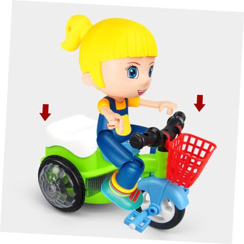 Beaupretty Dreirad Kreatives Intelligentes Dreirad für Mädchen ohne Batterie mit LED Lichtern und Musik und Vielseitig für Draußen Einfach zu Montieren Zufällige Farbe Zufällige Farbe von Beaupretty