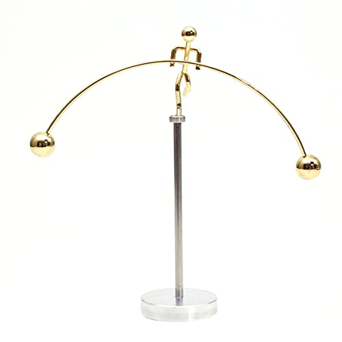 Beaupretty Einbeiniger Kleiner Wackelfigur Gewichtheber Tischornament Newton Balance Design für Kreative Büro und Wohnraumdekoration für Freunde zu Besonderen Anlässen von Beaupretty