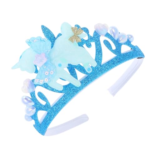 Beaupretty Einhornglanz Haarreif Funkelnde Krone für Mädchen für Partys und Cosplay Dekoriert mit Einhorn Ergänzung für Kinderkleider und Fotoshootings von Beaupretty