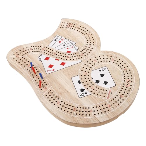 Beaupretty Einzigartiges Cribbage brettspiel Zahlenform Spielbrett für Spieler Kompaktes Gesellschaftsspiel mit Einfacher Wertung für Familie Freunde und Reisen von Beaupretty