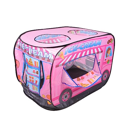 Beaupretty Eiscreme Auto Spielzelt für Faltbares Spielhaus für Drinnen und Draußen aus Hochwertigem Reißfestem Material Leicht und Platzsparend für Kreative Spiele von Beaupretty