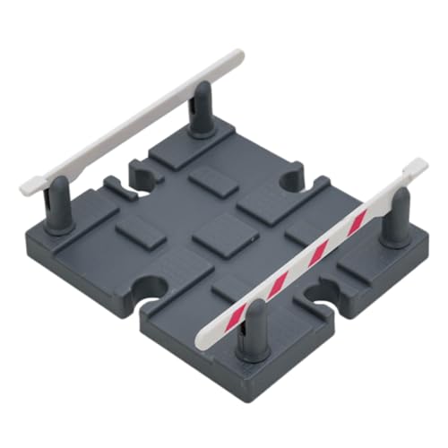 Beaupretty Eisenbahn Zubehör Dekoratives Modell für Straßenblock und Gleisbarriere DIY Zugspielzeug für Kreative Szenen und Lernspiele Robust und Sicher der Anwendung von Beaupretty