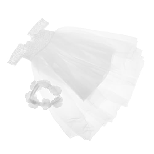 Beaupretty Elegantes Hochzeitskleid für Puppen Weißes Brautkleid mit Feiner Spitze Vielseitiges Puppenkleid zum Ankleiden für Mädchen Austauschbare Puppenmode Zubehör Beaupretty Elegantes Hochzeitskleid für Puppen Weißes Brautkleid mit Feiner Spitze Vielseitiges Puppenkleid zum Ankleiden für Mädchen Austauschbare Puppenmode Zubehör von Beaupretty