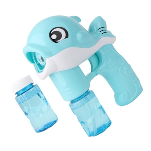Beaupretty Elektrische Dolphin Seifenblasenmaschine mit Musik Tragbarer Elektrischer Bubble Blower Kindersicheres Langlebiges Blasenspielzeug für Sommerparty und Outdoor Spiele Bubble von Beaupretty