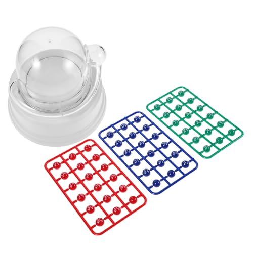 Beaupretty Elektrische Mini Bingo Maschine mit Kugeln Tragbares Lotto Ball Spiel Realistisches Shake-lotto für Familienpartys und Freizeit Inklusive Bunter Bingo Kugeln Zuverlässiges von Beaupretty