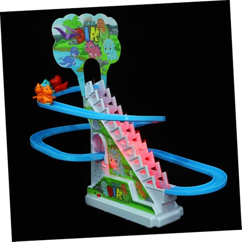 Beaupretty Elektrisches Dinosaurier Klettertreppen mit Musik und Licht Kleine Dinosaurier Figuren Abnehmbar Tragbar Kreatives Lernspielzeug für Geburtstag Weihnachten von Beaupretty