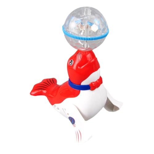 Beaupretty Elektrisches Leuchtspielzeug Meerestier Seelöwe mit Buntem LED Ball Musikalisches Lernspielzeug für Ab Jahren Sichere Verarbeitung Fördert Kreativität und Zufällige von Beaupretty