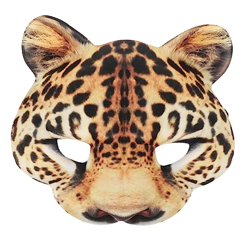 Beaupretty Eva Halloween Maske Leopardenkopf Halbgesichtsmaske mit Elastischem Band Dekorative Maske für Fasching Karneval Kostüm Damen und Herren Foto Requisite Leichte Party Masquerade Beaupretty Eva Halloween Maske Leopardenkopf Halbgesichtsmaske mit Elastischem Band Dekorative Maske für Fasching Karneval Kostüm Damen und Herren Foto Requisite Leichte Party Masquerade von Beaupretty