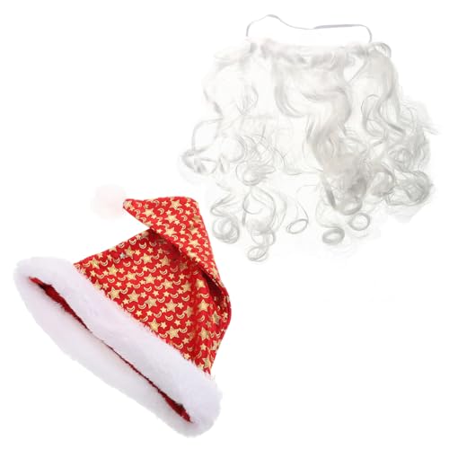 Beaupretty Falscher Barthut Vater Erwachsene Weihnachtsfeier Dekorationen Weihnachten Für Hat Kugeln Ornamente Kostüm Männer Halloween Realistischer Falscher Alter Mann von Beaupretty