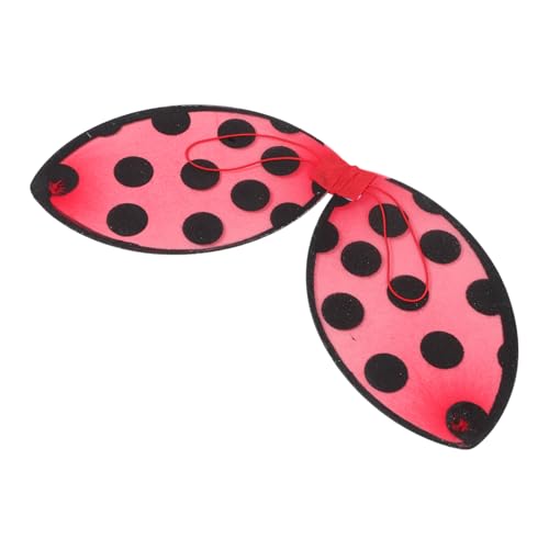 Beaupretty Faltbare Marienkäfer Flügel Kostüm Prop Rot für Mädchen Bühnenauftritte Karneval Party Zubehör Leicht Tragbar und Vielseitig Einsetzbar Zufällige Farbe von Beaupretty