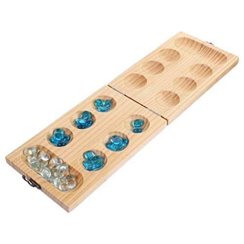 Beaupretty Faltbares Mancala Spielset Edelstein Manchetten Edukatives Brettspiel für Platzsparend und Langlebig für Familie und Geburtstage Zufällige Farbe von Beaupretty