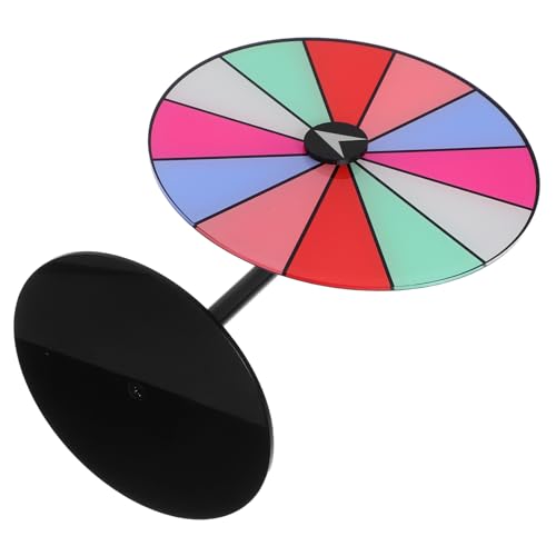 Beaupretty Farbenfrohes DIY Drehrad mit stabilem Sockel Drehbares Preisauswahl Spiel für Partys Flexibel anpassbares Karneval Drehrad Interaktion und Zusammenarbeit Tragbar und einfach zu von Beaupretty