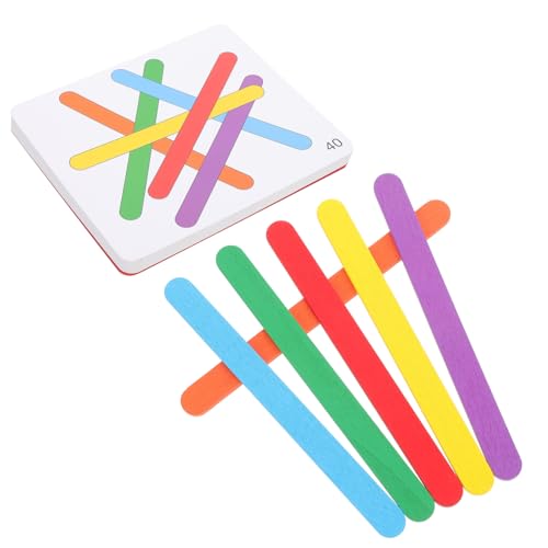 Beaupretty Farbenfrohes Logikspielzeug Bunten Stäben und Karten Fördert Logisches Denken Problemlösungsfähigkeiten und Sensorische Entwicklung Sicher für Kleinkinder für Kreative Lernspiele Beaupretty Farbenfrohes Logikspielzeug Bunten Stäben und Karten Fördert Logisches Denken Problemlösungsfähigkeiten und Sensorische Entwicklung Sicher für Kleinkinder für Kreative Lernspiele von Beaupretty