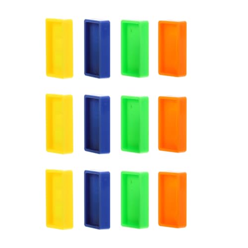 Beaupretty Domino Bausteine Satz für Spielzeug mit Zug Kunststoff Bunte Farben Fördert Frühe Lernfähigkeiten von Beaupretty