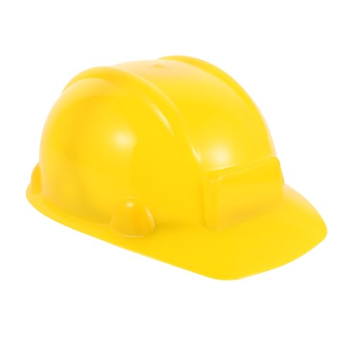 Beaupretty Feuerwehrhelm Gelb Spielhelm Baustellen Helm Verstellbar Leicht Rollenspiel Kostüm Zubehör für Mädchen Jungen Party von Beaupretty